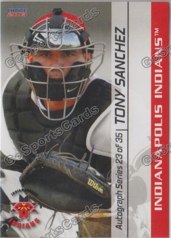 2013 Indianapolis Indians Tony Sanchez