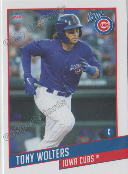 2021 Iowa Cubs Tony Wolters