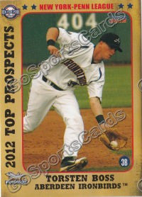 2012 New York Penn League Top Prospects NYPL Torsten Boss