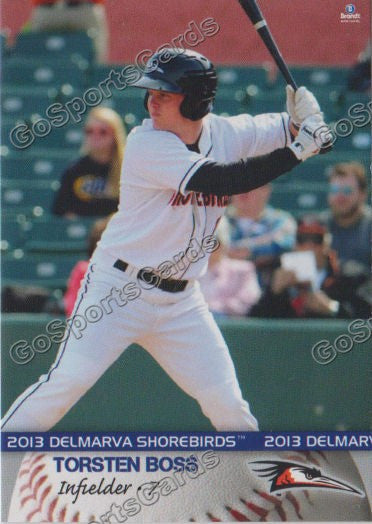 2013 Delmarva Shorebirds Torsten Boss