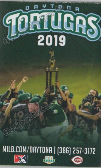 2019 Daytona Tortugas Pocket Schedule