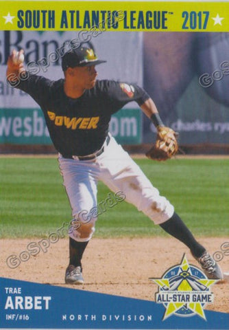 2017 South Atlantic League All Star ND Trae Arbet