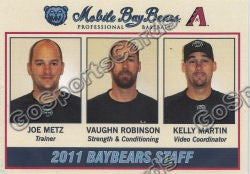 2011 Mobile BayBears Joe Metz Vaughn Robinson Kelly Martin