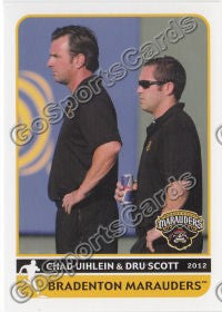 2012 Bradenton Marauders Chad Uihlein Dru Scott