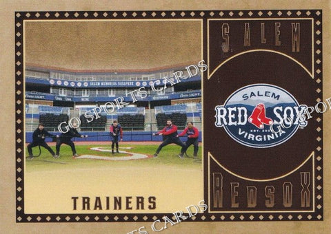 2022 Salem Red Sox Chandler Craig Omar Porras Juan Rivera Jacob Loughman Vinh Ngo