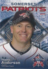 2012 Somerset Patriots Travis Anderson