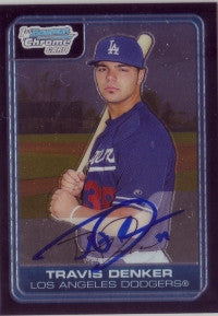 Travis Denker 2006 Bowman Chrome #211 (Autograph)