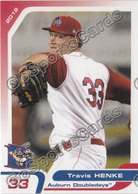 2012 Auburn Doubledays Travis Henke