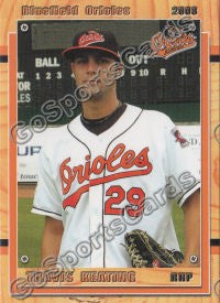 2008 Bluefield Orioles Travis TR Keating