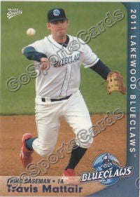2011 Lakewood BlueClaws Travis Mattair