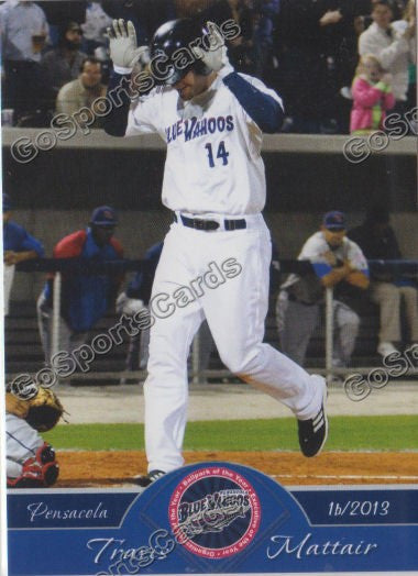 2013 Pensacola Blue Wahoos Travis Mattair