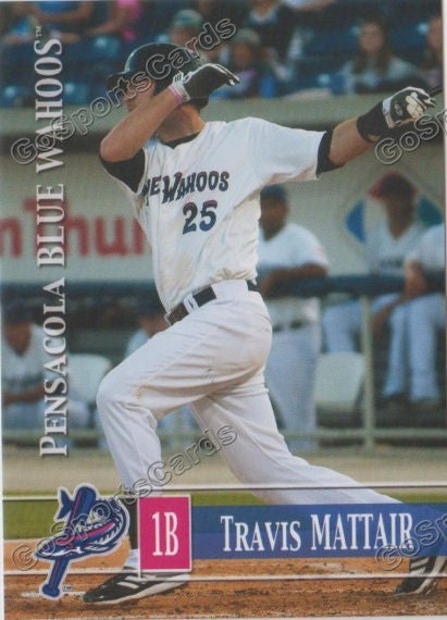 2014 Pensacola Blue Wahoos Travis Mattair