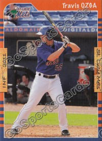 2011 St Lucie Mets Travis Ozga
