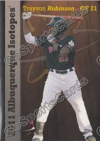 2011 Albuquerque Isotopes Trayvon Robinson