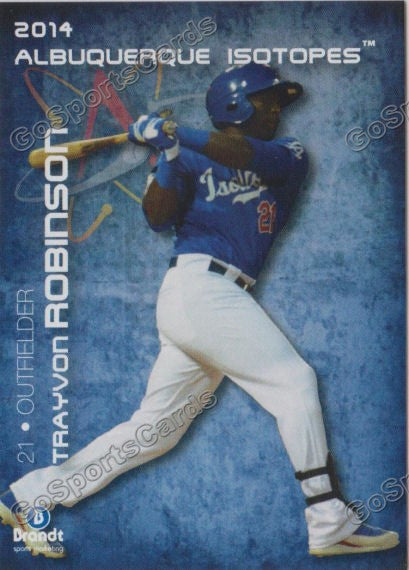 2014 Albuquerque Isotopes Trayvon Robinson