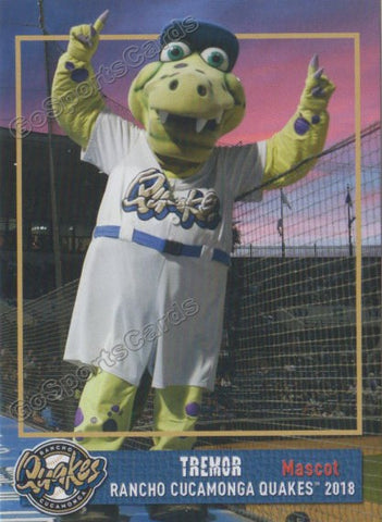 2018 Rancho Cucamonga Quakes Tremor Mascot