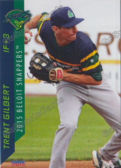 2015 Beloit Snappers Trent Gilbert