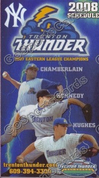 2008 Trenton Thunder Chamberlain Hughes Kennedy Pocket Schedule