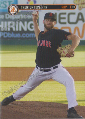 2019 San Jose Giants Trenton Toplikar