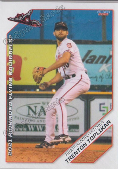 2021 Richmond Flying Squirrels Trenton Toplikar