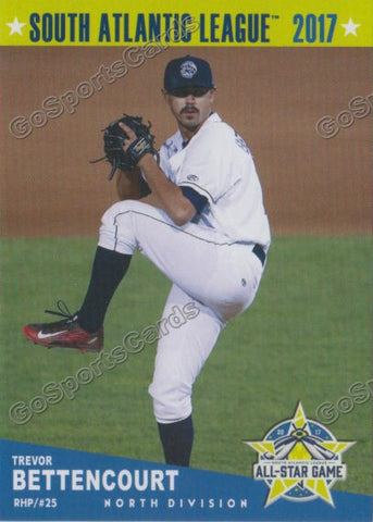 2017 South Atlantic League All Star ND Trevor Bettencourt