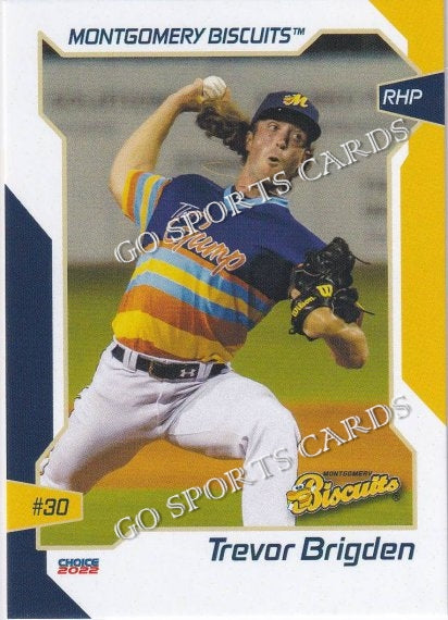 2022 Montgomery Biscuits Trevor Brigden