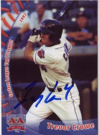 Trevor Crowe 2007 Grandstand Eastern League Top Prospect (Autograph)