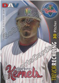 2008 Cedar Rapids Kernels DAV Trevor Reckling