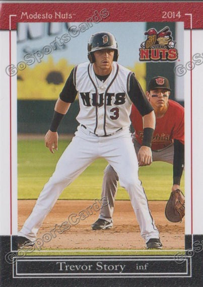 2014 Modesto Nuts Trevor Story