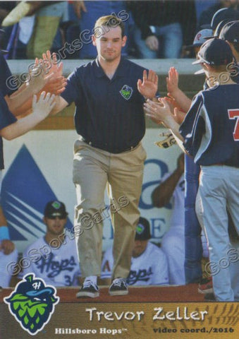 2016 Hillsboro Hops Trevor Zeller