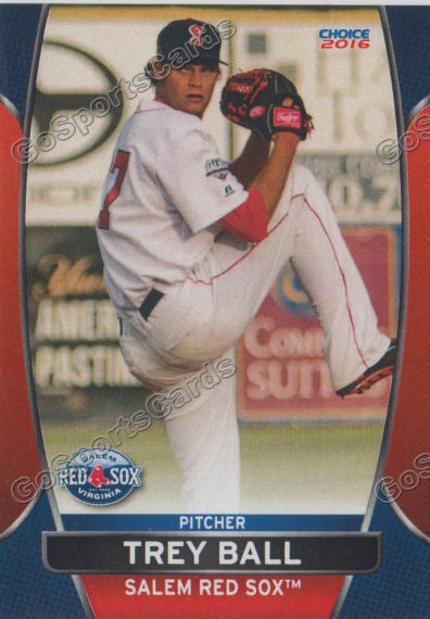 2016 Salem Red Sox Trey Ball