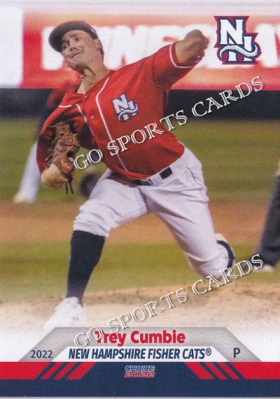 2022 New Hampshire Fisher Cats Trey Cumbie