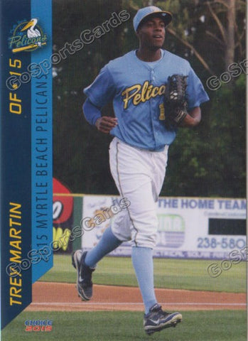 2015 Myrtle Beach Pelicans Trey Martin