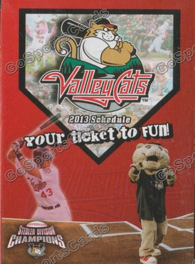 2013 Tri City Valleycats Pocket Schedule