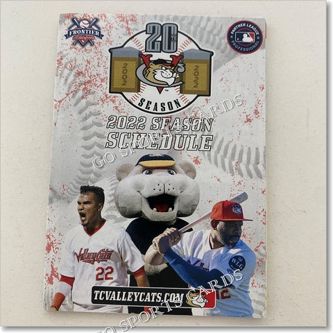 2022 Tri City ValleyCats Pocket Schedule (Denis Phipps) 20th Anniversary