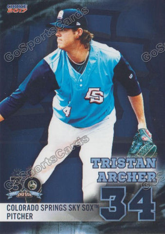 2017 Colorado Springs Sky Sox Tristan Archer