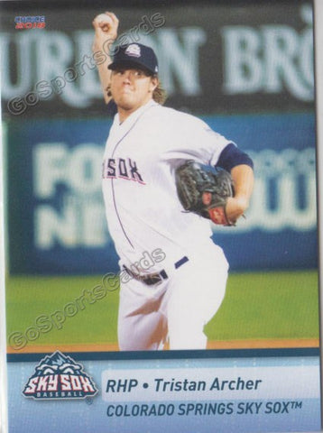 2018 Colorado Springs Sky Sox Tristan Archer