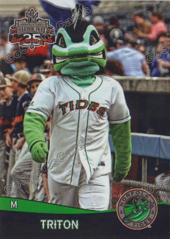 2017 Norfolk Tides Triton Mascot