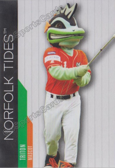 2021 Norfolk Tides Triton Mascot