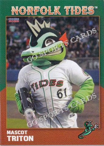 2022 Norfolk Tides Triton Mascot