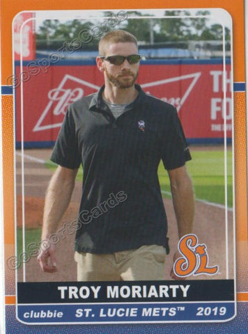 2019 St Lucie Mets Troy Moriarty