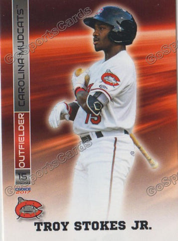 2017 Carolina Mudcats Troy Stokes Jr