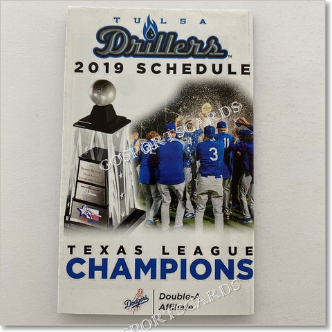 2019 Tulsa Drillers Pocket Schedule