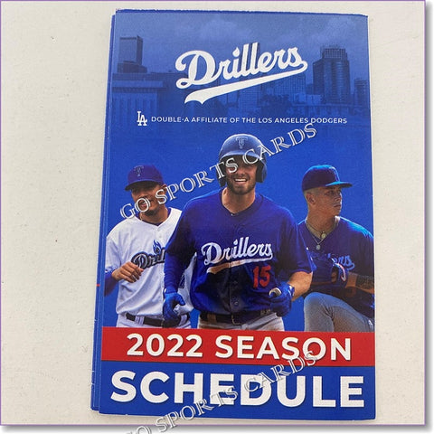 2022 Tulsa Drillers Pocket Schedule (Michael Busch, Bobby Miller)