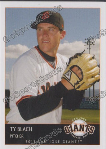 2013 San Jose Giants Ty Blach