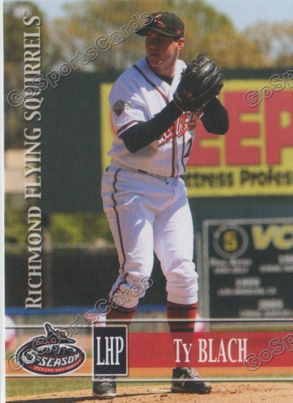 2014 Richmond Flying Squirrels Ty Blach
