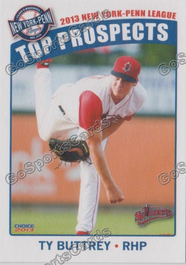 2013 New York Penn League Top Prospect NYPL Ty Buttrey