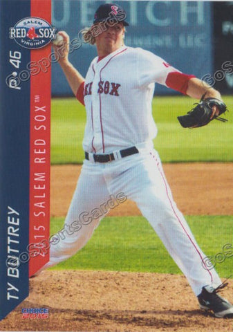 2015 Salem Red Sox Ty Buttrey