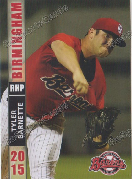 2015 Birmingham Barons Tyler Barnette