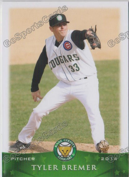2014 Kane County Cougars Tyler Bremer